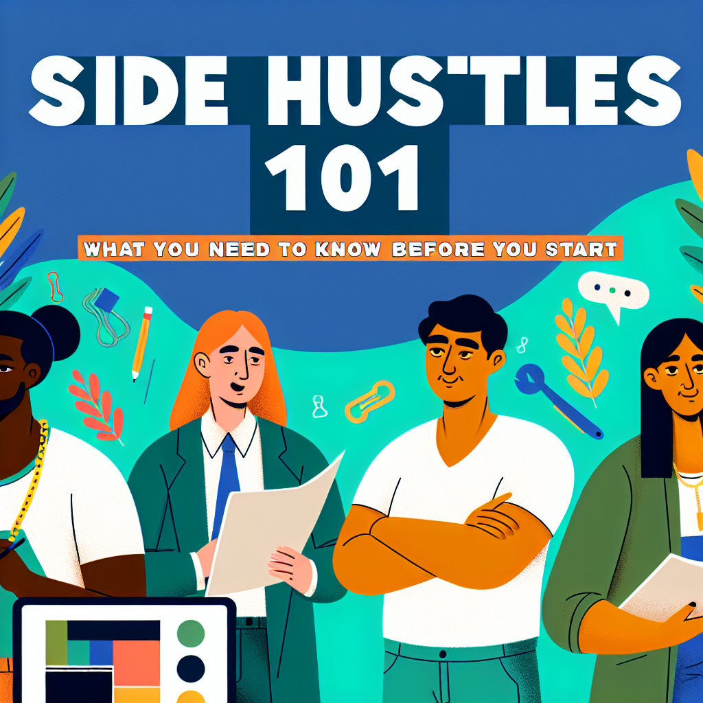 Side Hustles 101: What You Need to Know Before You Start