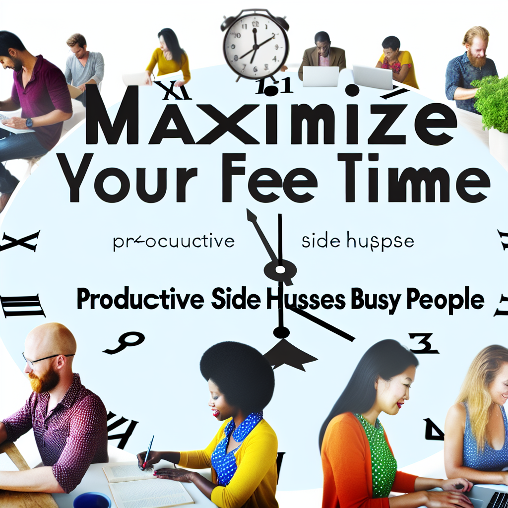 Maximize Your Free Time: Productive Side Hustles for Busy People